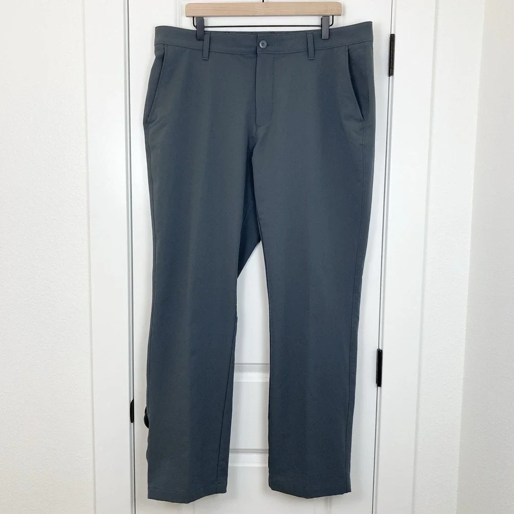 Under Armour UA Tech Moisture Wicking Golf Performance Pants Gray Mens 40x32 - Picture 2 of 9